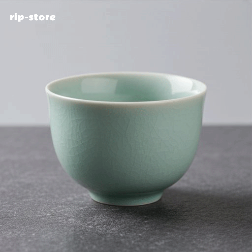 Elegant Chinese porcelain teacup