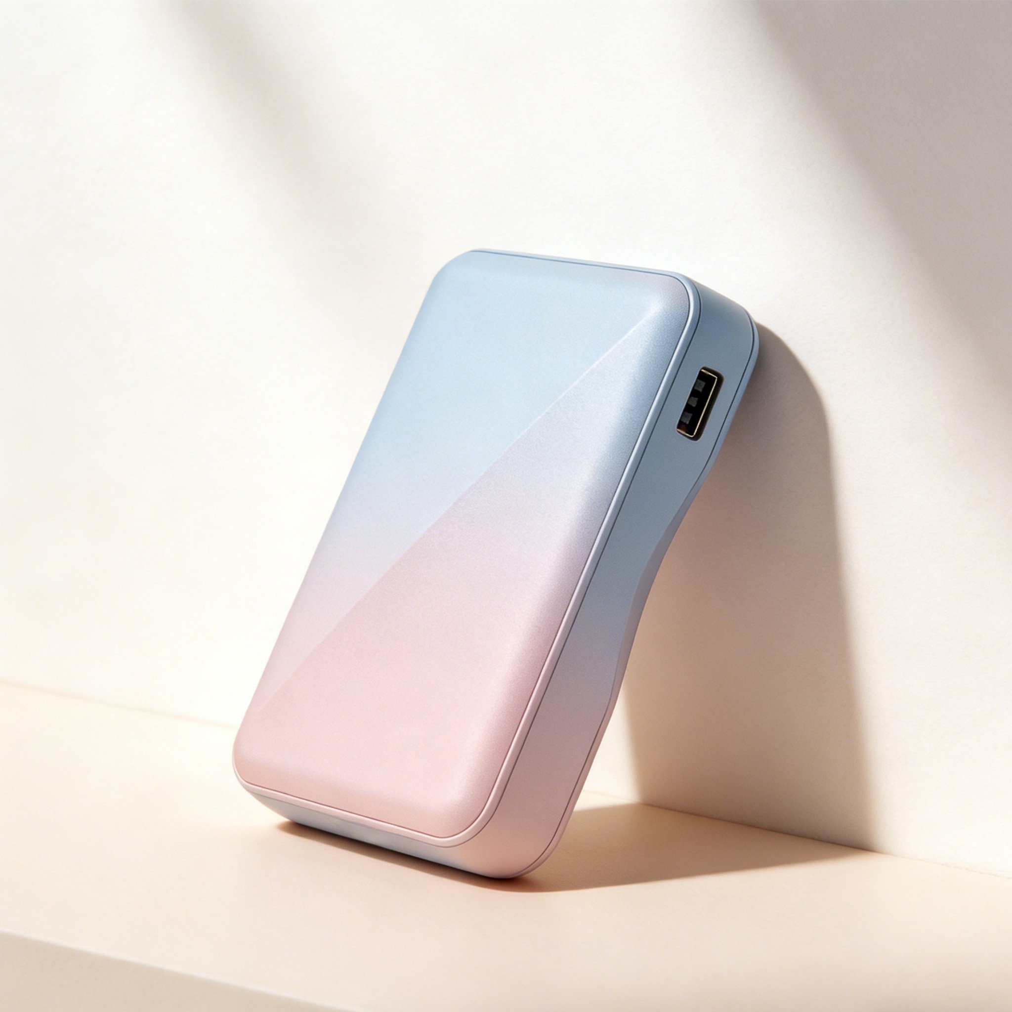 스마트폰과 연결된 대용량 보조배터리