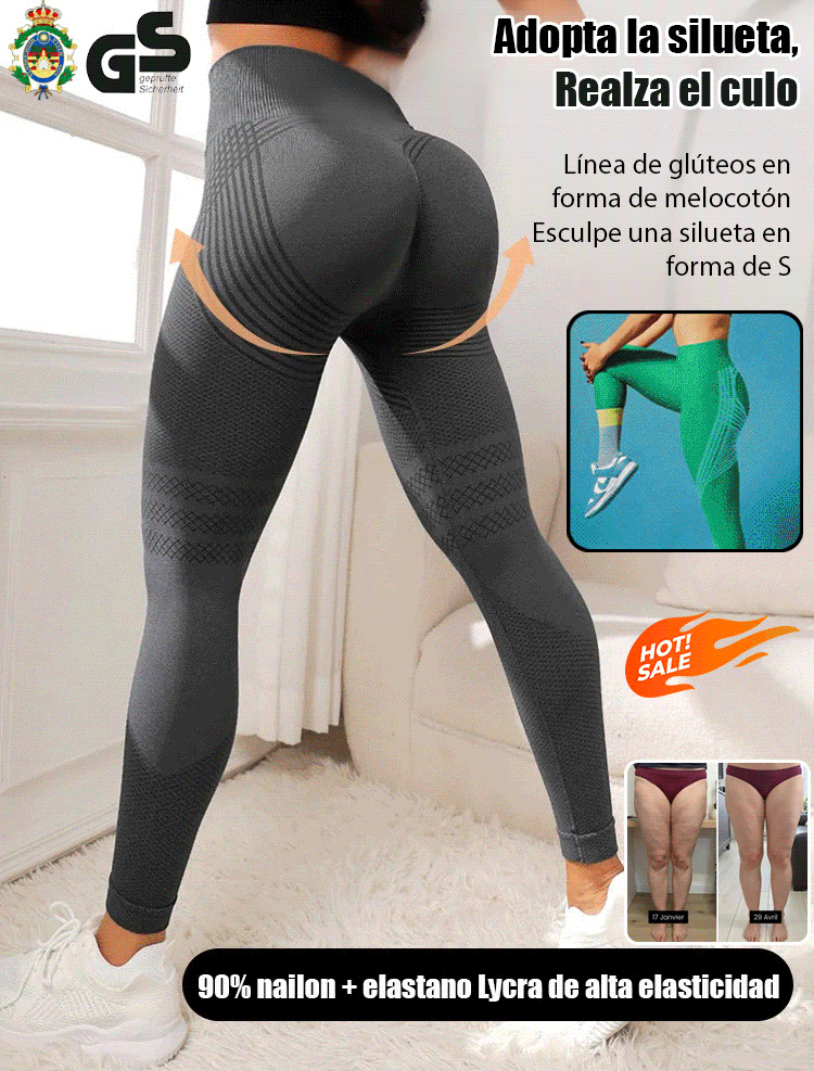 【Pantalones de yoga para adelgazar y quemar grasa con compresión 3D】