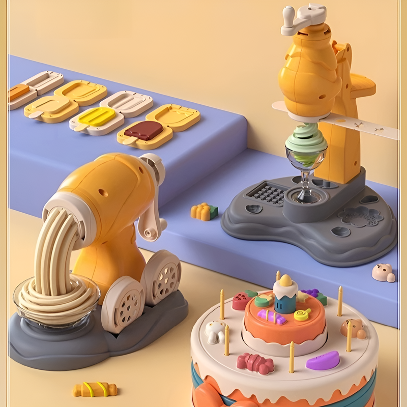 ชุดเครื่องปั้นดินเหนียวสำหรับทำไอศกรีมและบะหมี่