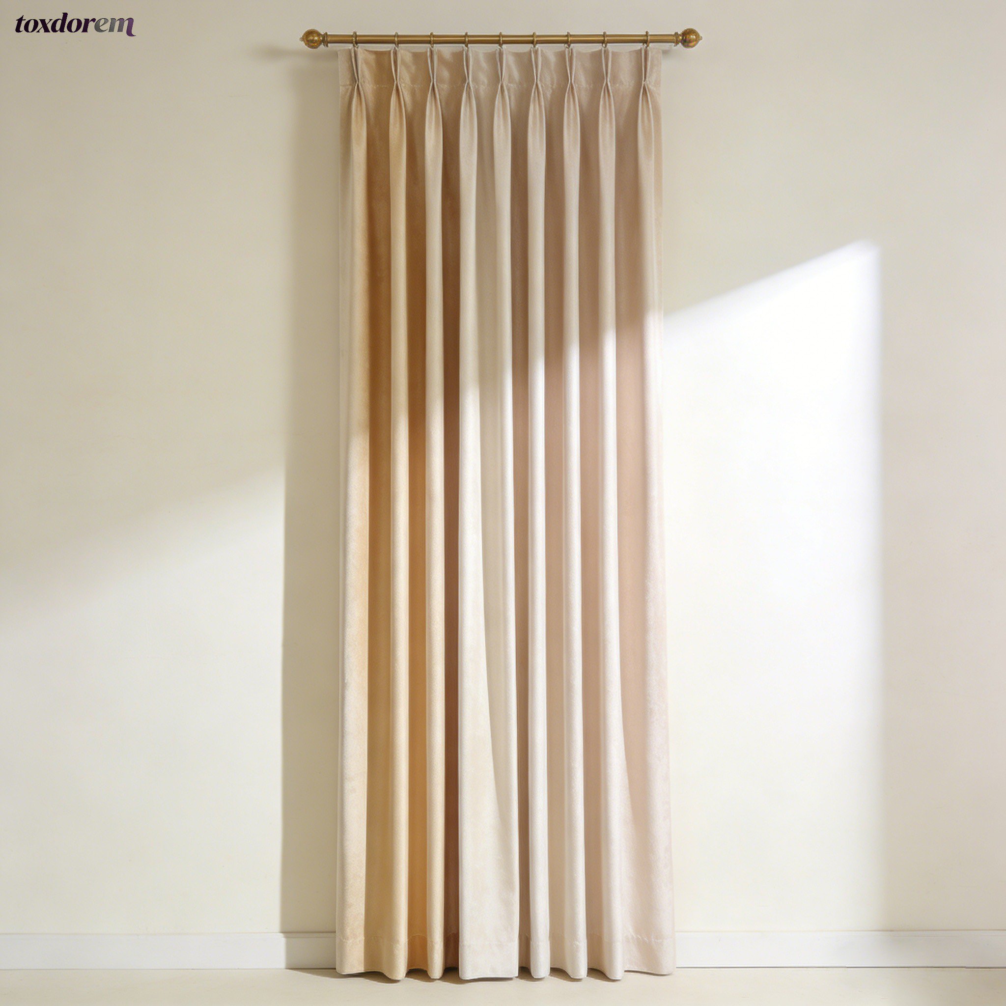 Simple solid color curtains