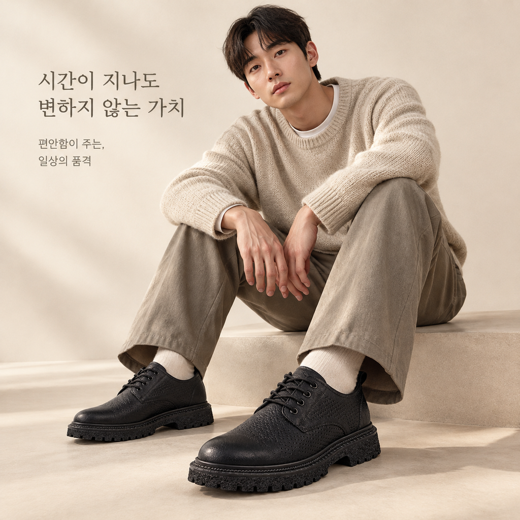 남성 비즈니스 캐주얼 가죽 구두