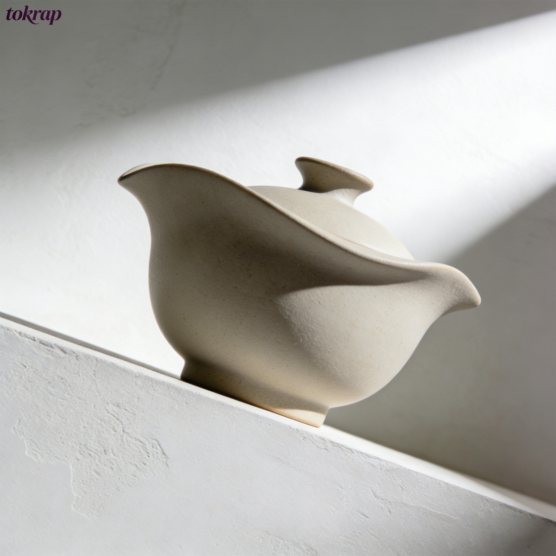 蓋付きボウルのマットな質感のクローズアップ