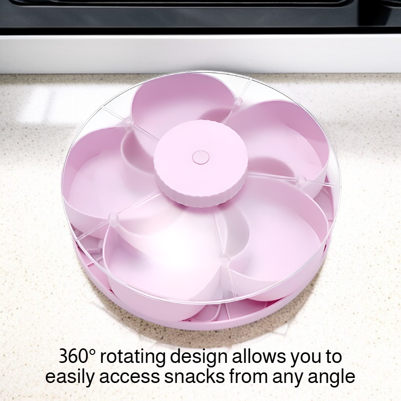 Rotating Divided Snack Tray