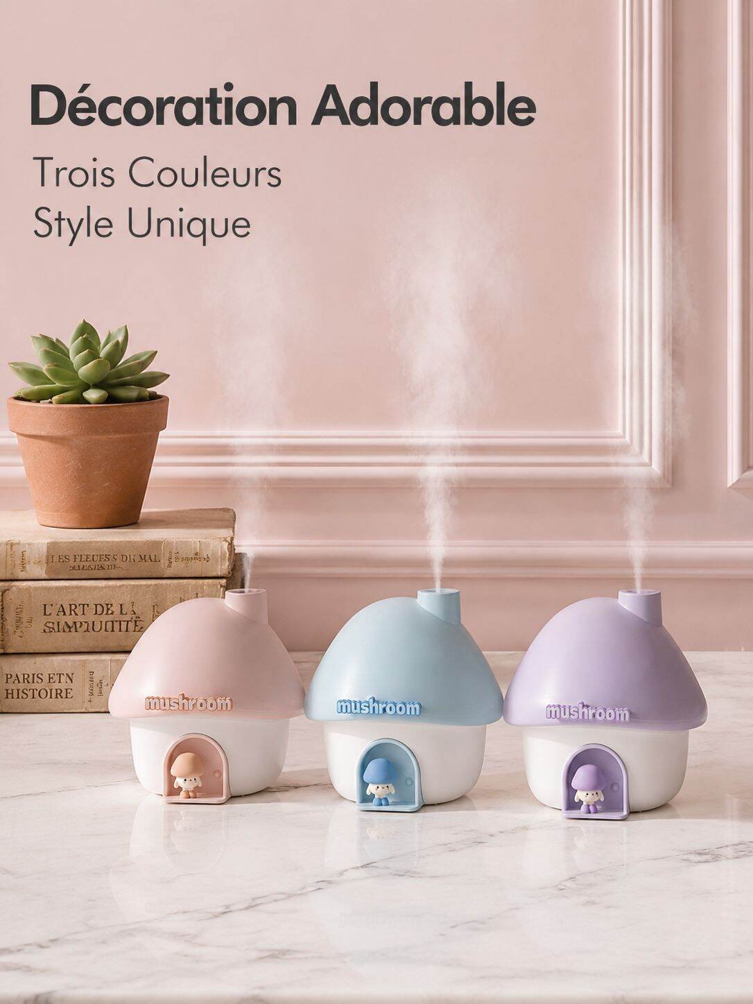 Humidificateur créatif veilleuse maison champignon