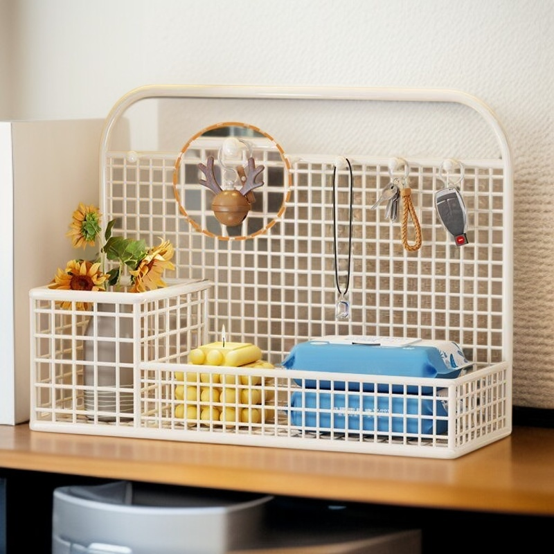 部屋リフォーム多機能収納ラック 玄関デスクトップ飾り