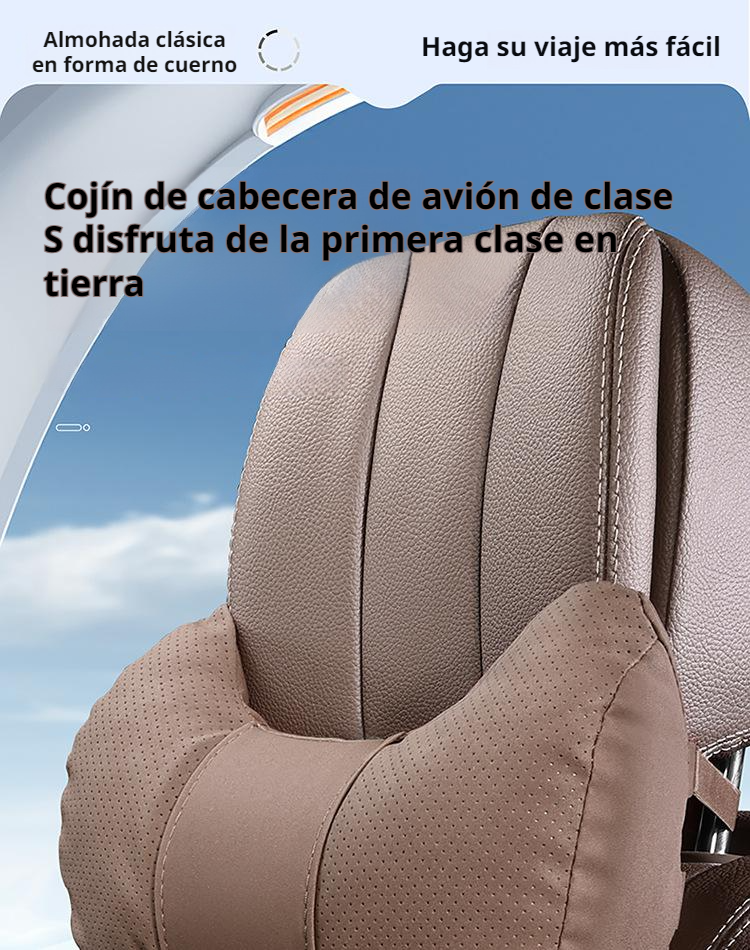 Almohada ergonómica para cuello y lumbar para coche