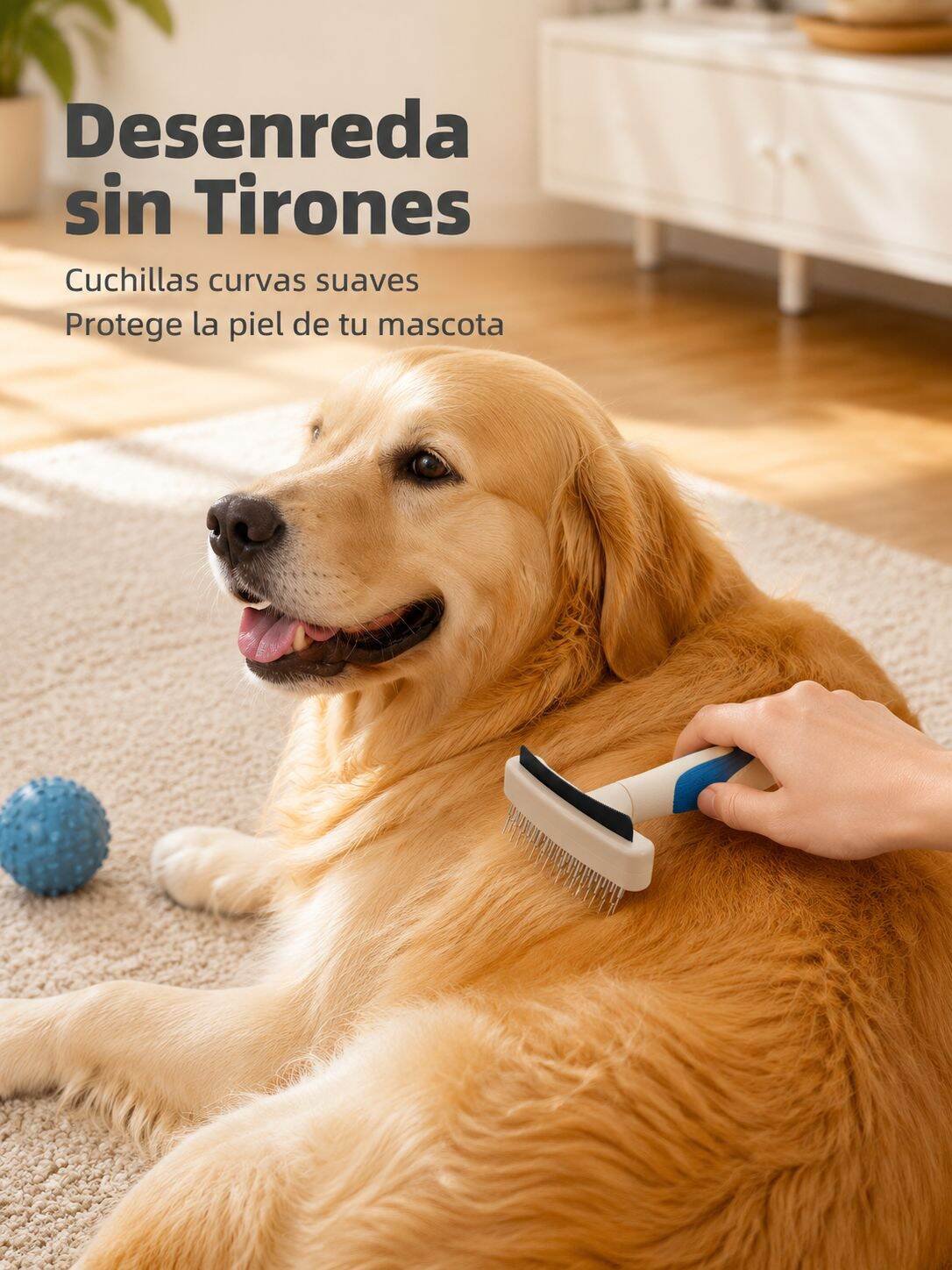 Cepillo Quitanudos de Dientes Finos para Mascotas