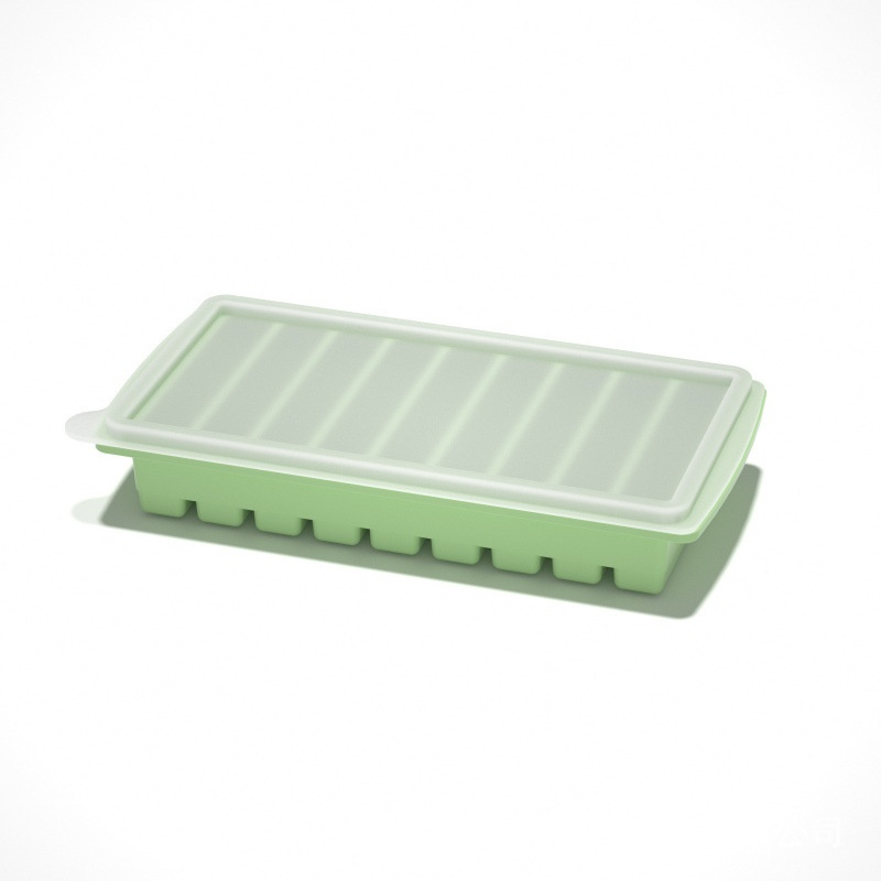Household 4-Grid Ice Cube Tray with Lid