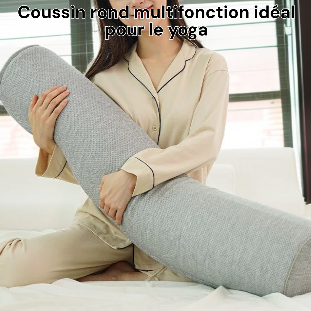 Oreiller rond multifonction pour yoga