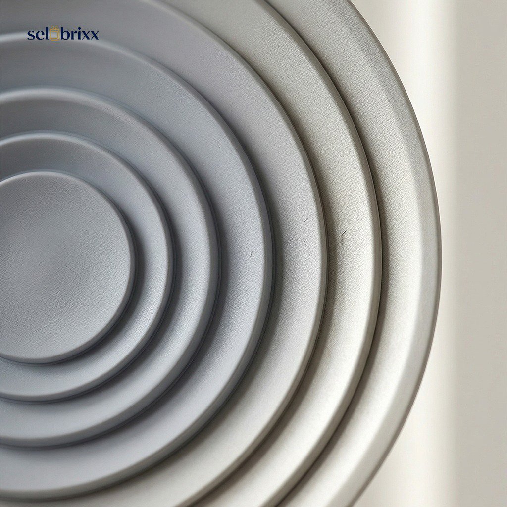 ฝาปิดภาชนะเก็บอาหารซิลิโคนเกรดอาหาร (แพ็ค 5 ชิ้น)