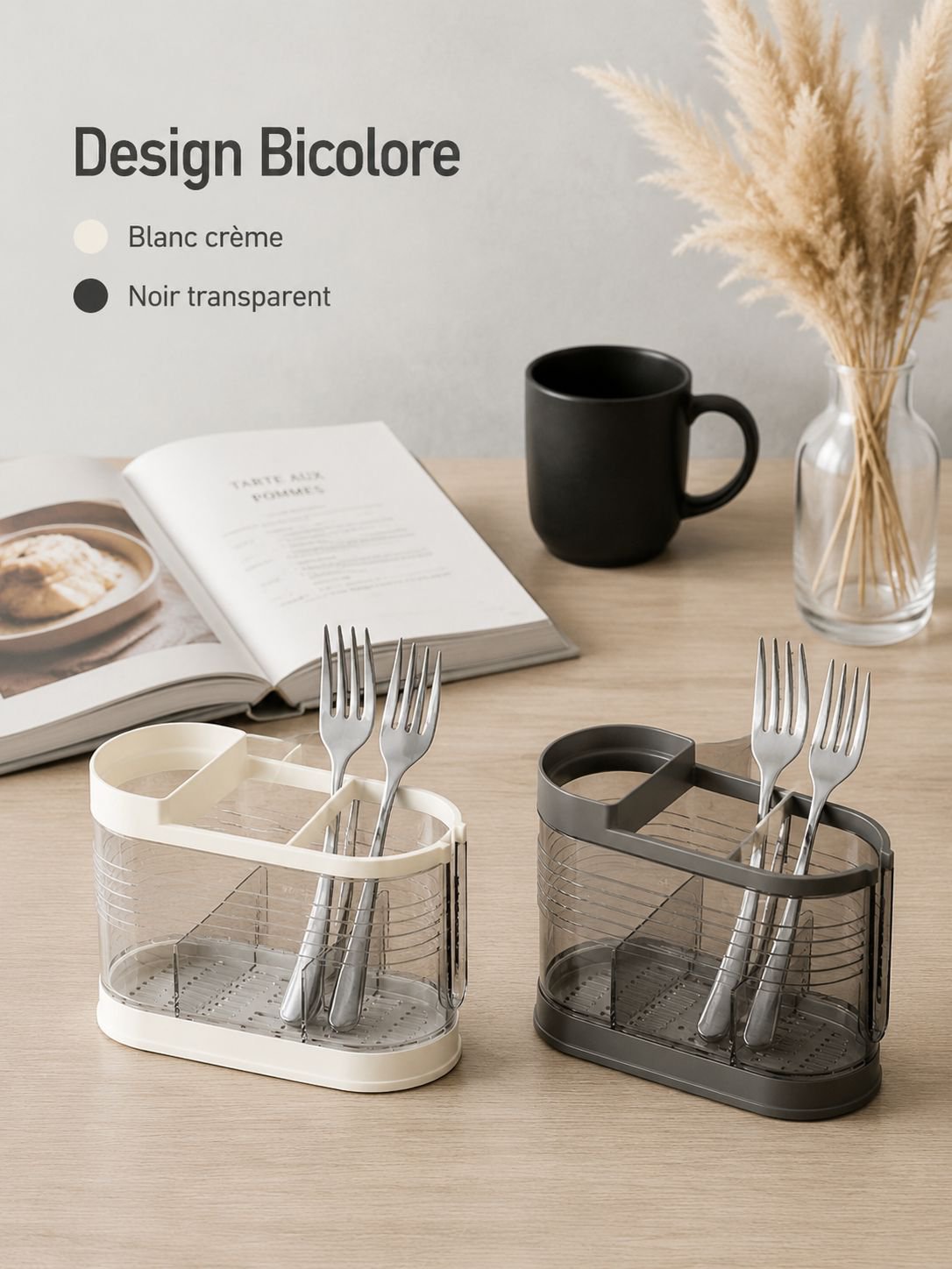 Support à baguettes de cuisine, étagère de rangement à compartiments, élégant et pratique