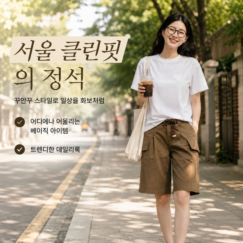 슬림핏 정어깨 반팔 상의