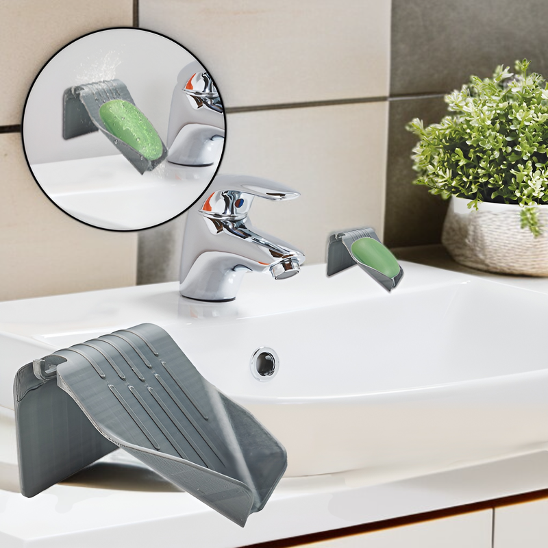 Seifenschale mit automatischem Abfluss