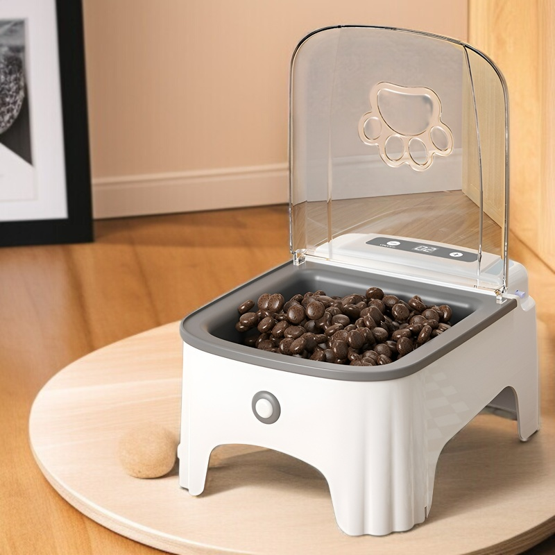 스마트 펫 센서 피더 자동 감지 방습 오픈 커버 고양이 사료 강아지 사료 피더