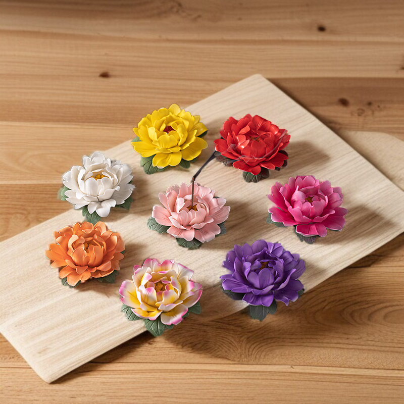 손으로 빚은 도자기와 모란꽃 향기 디퓨저