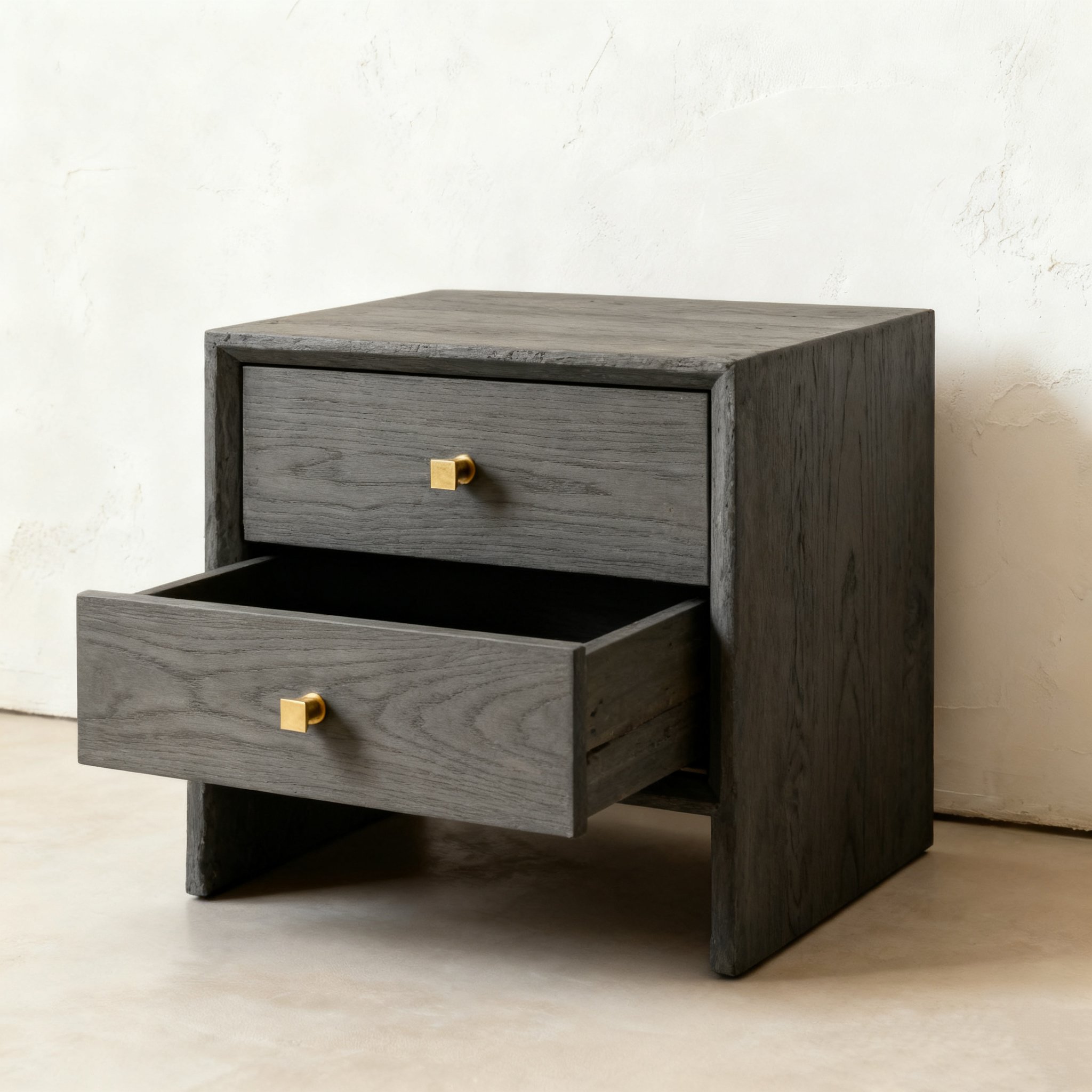 아늑한 더블 서랍 침실 사이드 테이블