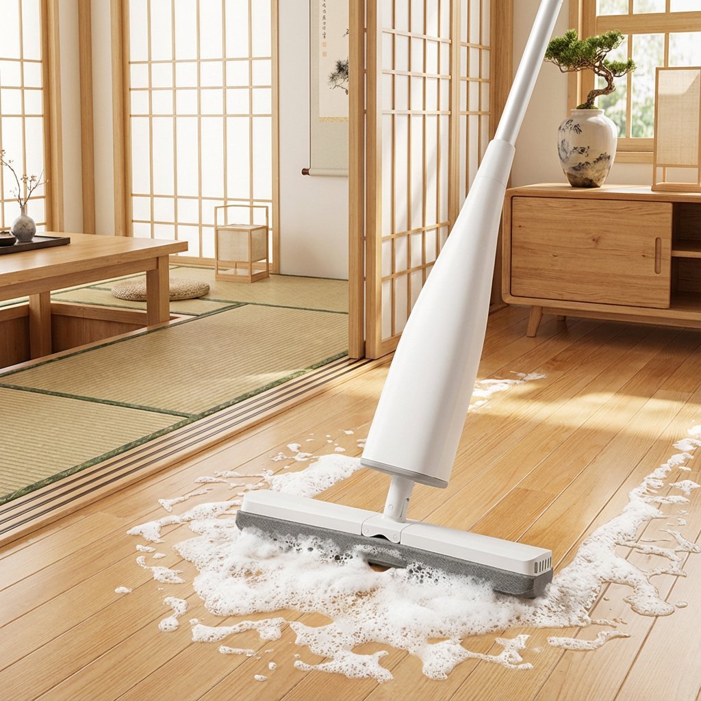 洗浄機能付きスポンジモップ