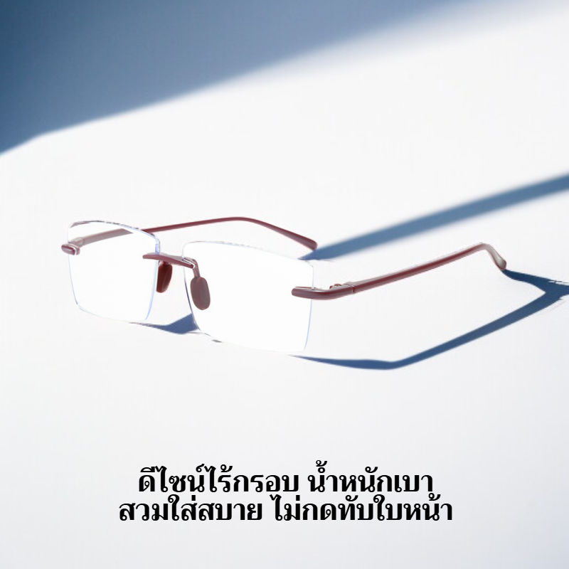 แว่นอ่านหนังสือไร้กรอบดีไซน์ทันสมัย