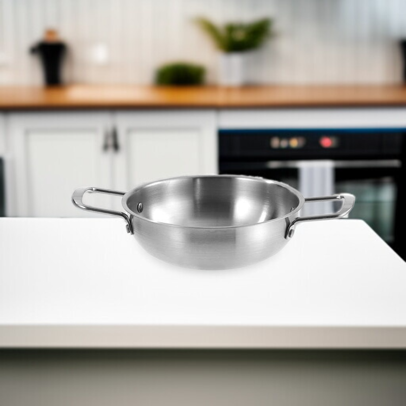 Gruby nieprzywierający garnek do makaronu instant i owoców morza, z podwójnymi uchwytami