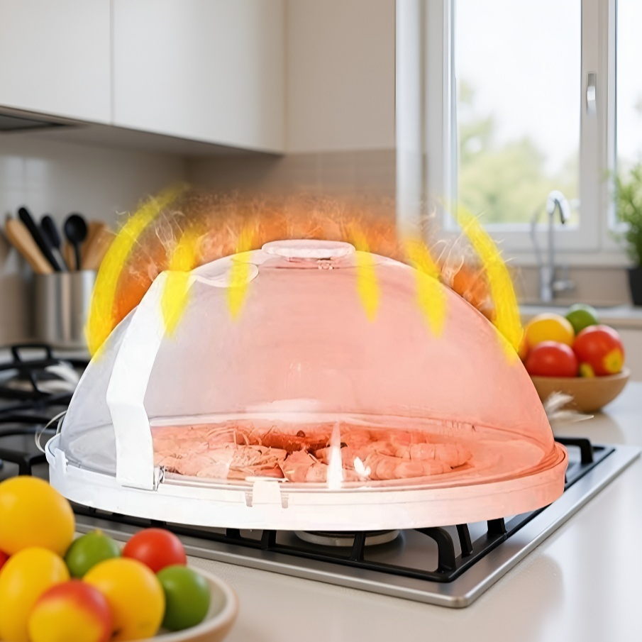 [주방도우미] 전자레인지 비산방지 가열커버