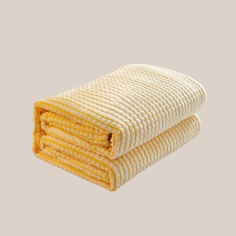 Reversible Plush Milk Fleece Throw Blanket