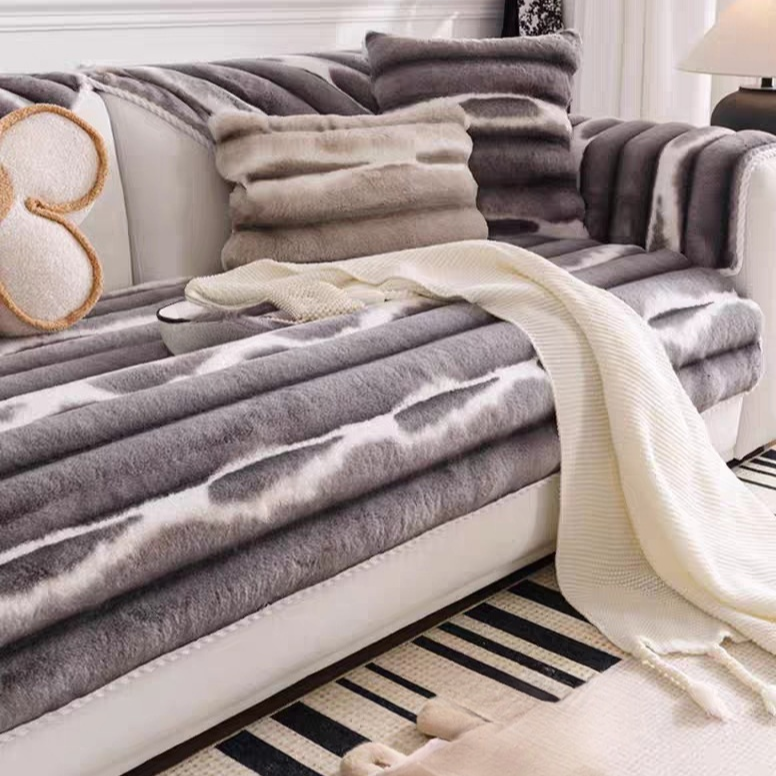 Non-Slip Cream Cover for Sofa Cushion