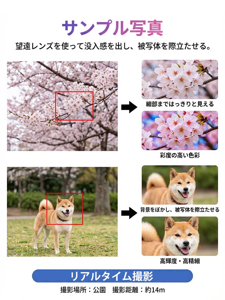 ポータブル高清単眼鏡