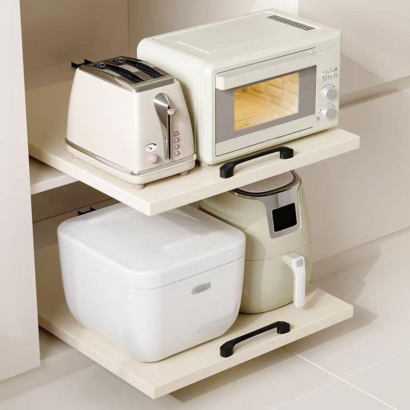 Caja de almacenamiento profunda y bandeja para gabinete, cesta extraíble para cocina