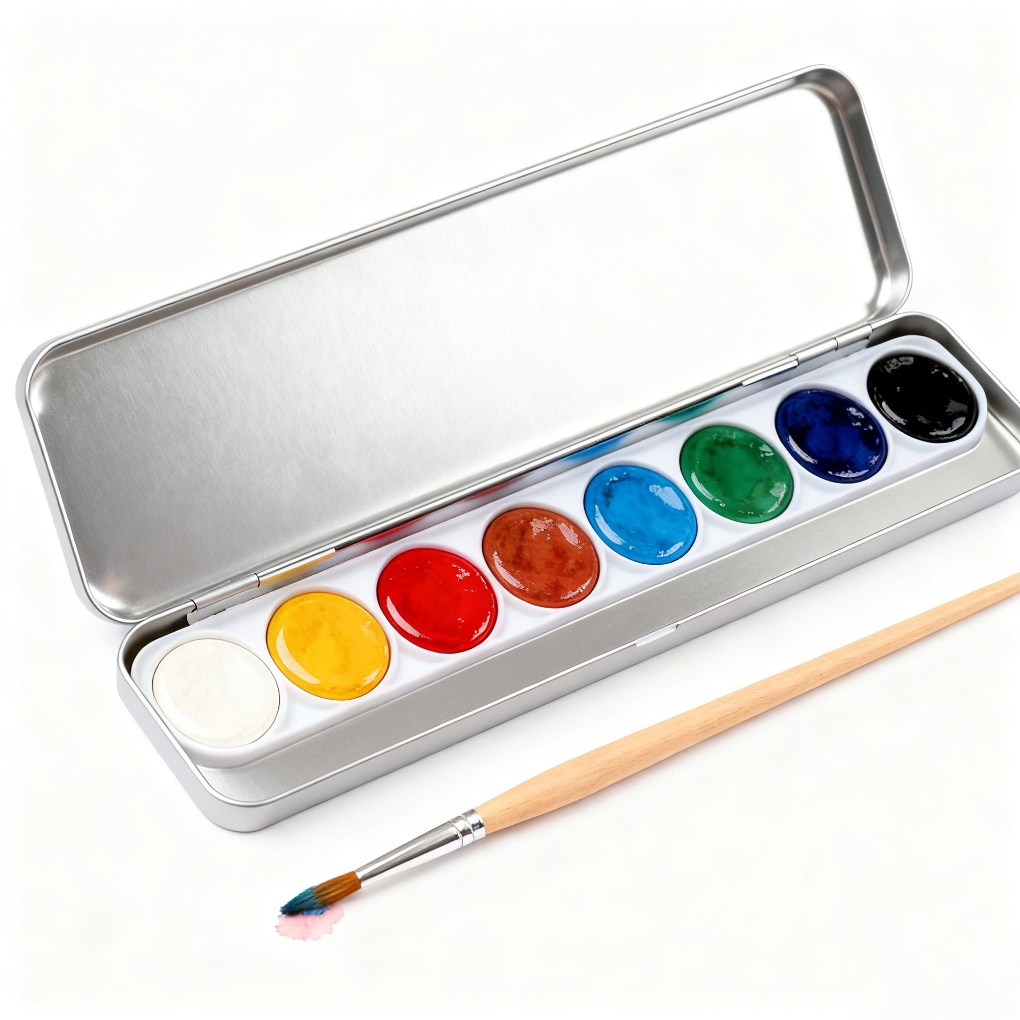 八色水彩絵の具セット