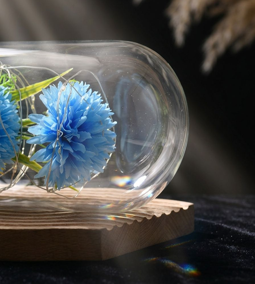 インテリアに最適な保存花のガラスドーム