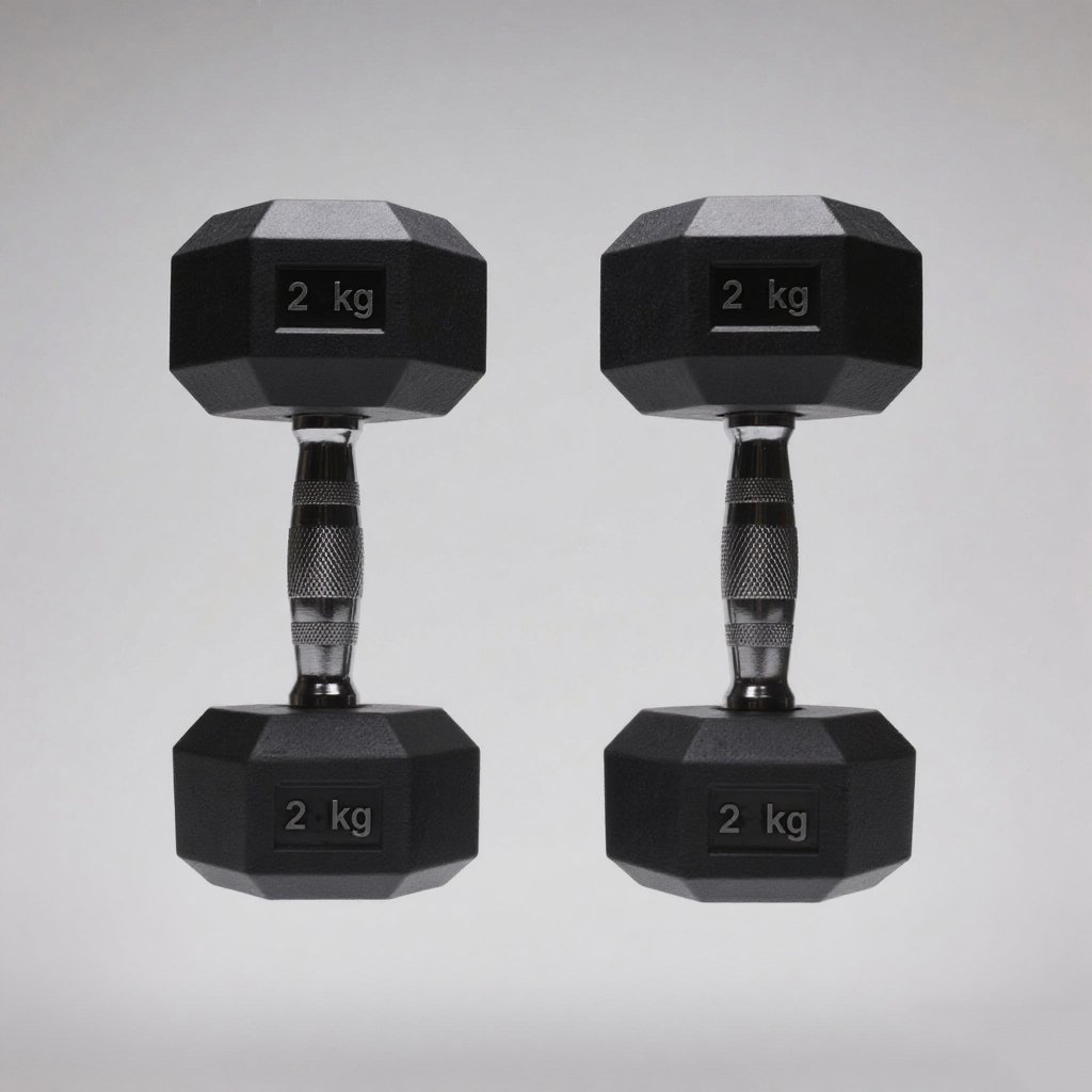 무광 블랙 덤벨 제품 전체 이미지