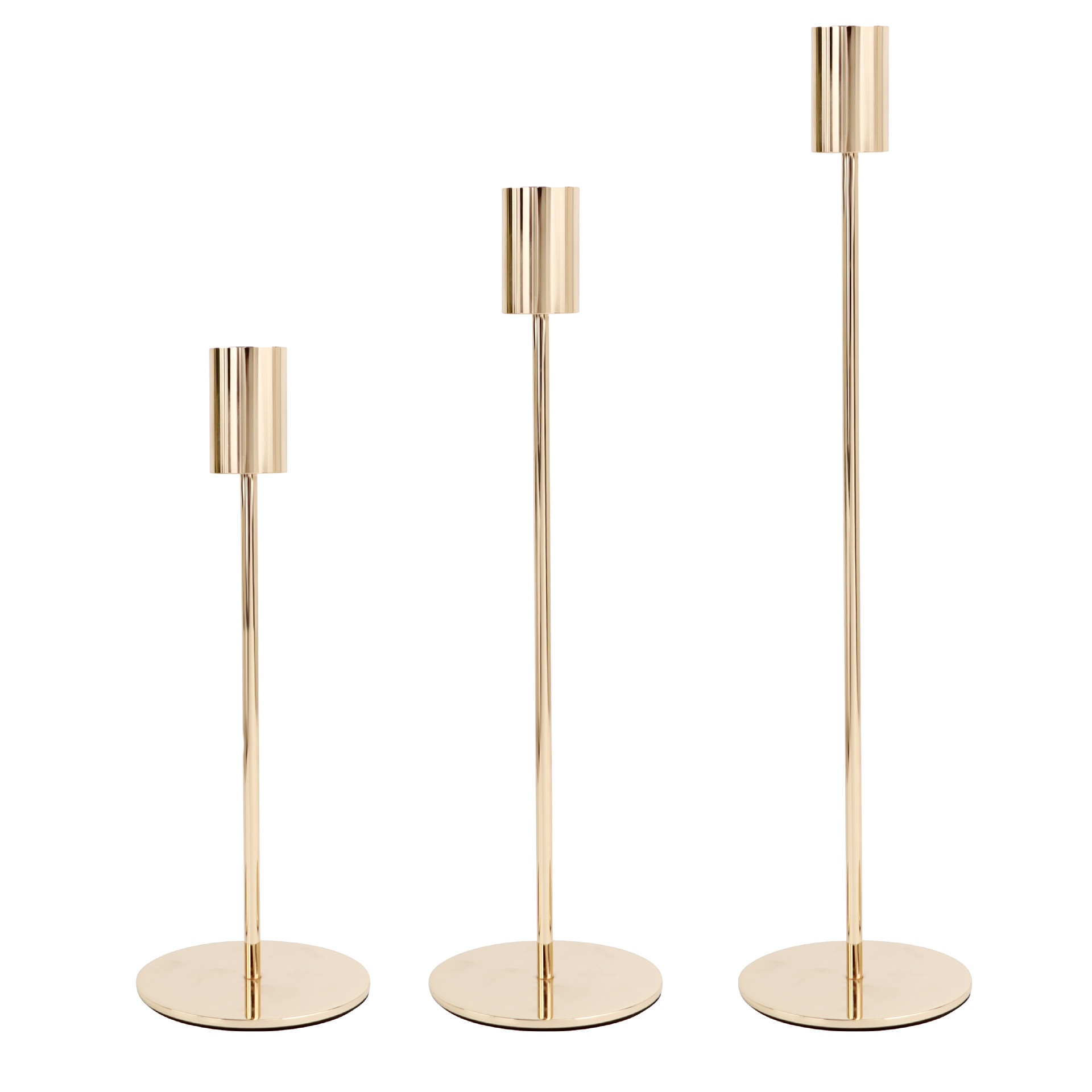 European Style Gold Metal Candle Holder