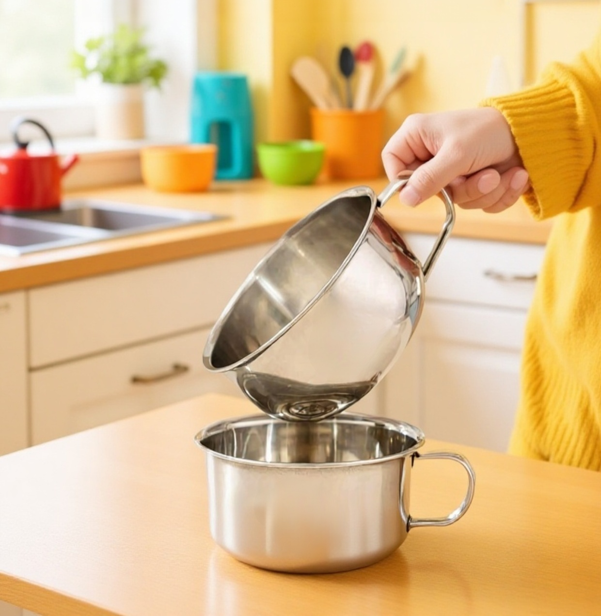 친환경 304 스테인리스 컵 실사용 장면