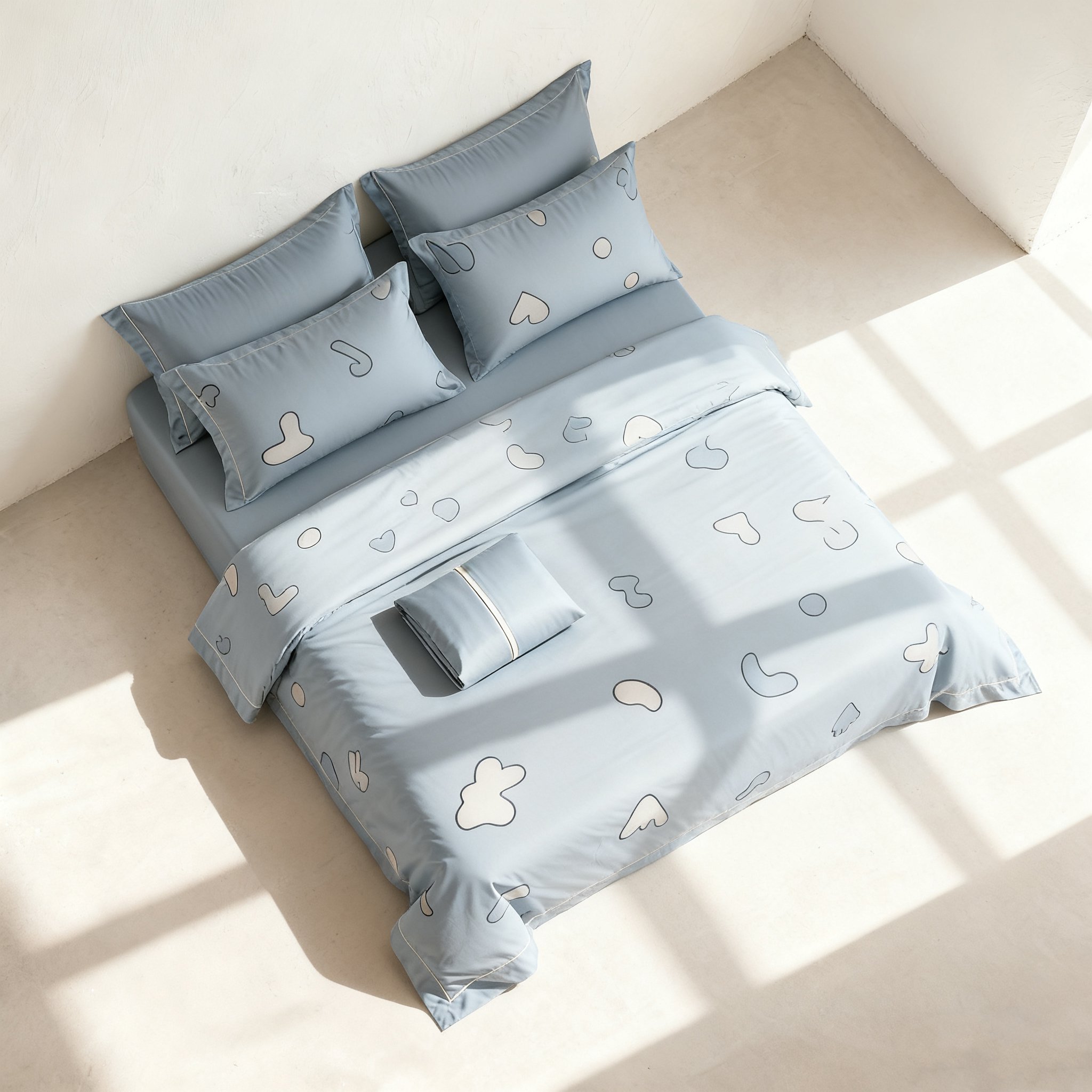 コットン素材の四点セット寝具