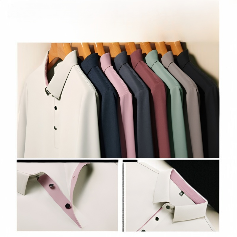 メンズビジネスルーズフィット長袖Tシャツ