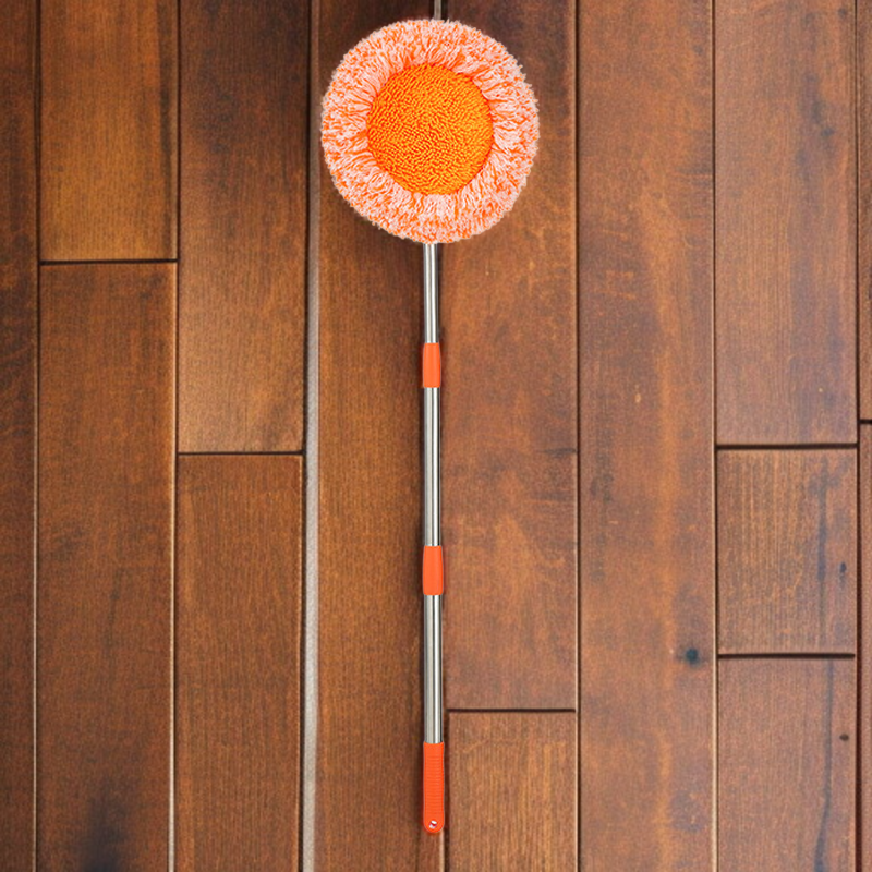 가정용 밀대 평판 천장 청소 먼지 제거 브러시 신축 회전식 밀대 셰닐 해바라기 밀대 스테인리스 스틸