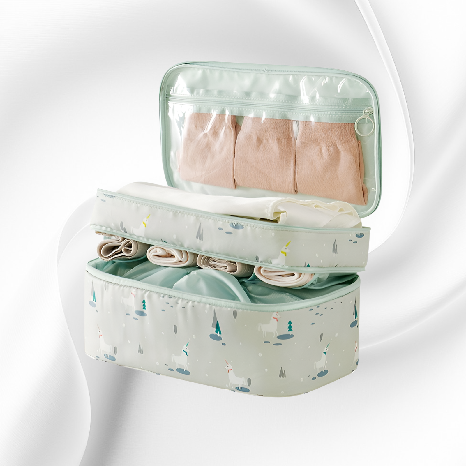 Portable Underwear Storage Bag for Travel, Bra Organizer for Suitcase