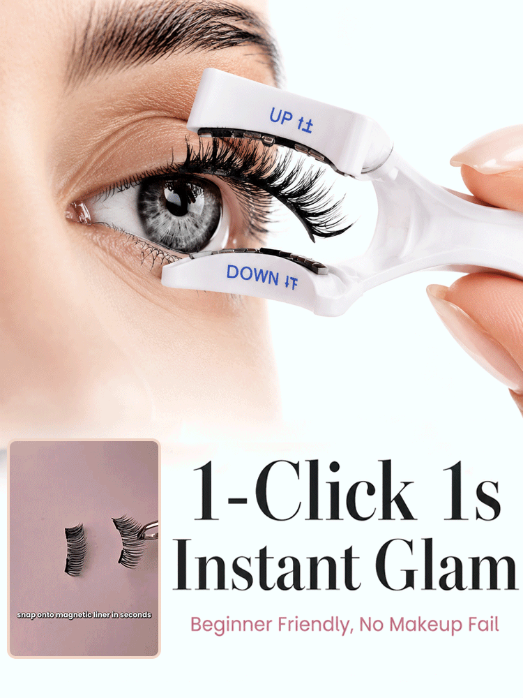 [1-Second Makeup Application & Portable Storage Box] Magnetic False Eyelash Set