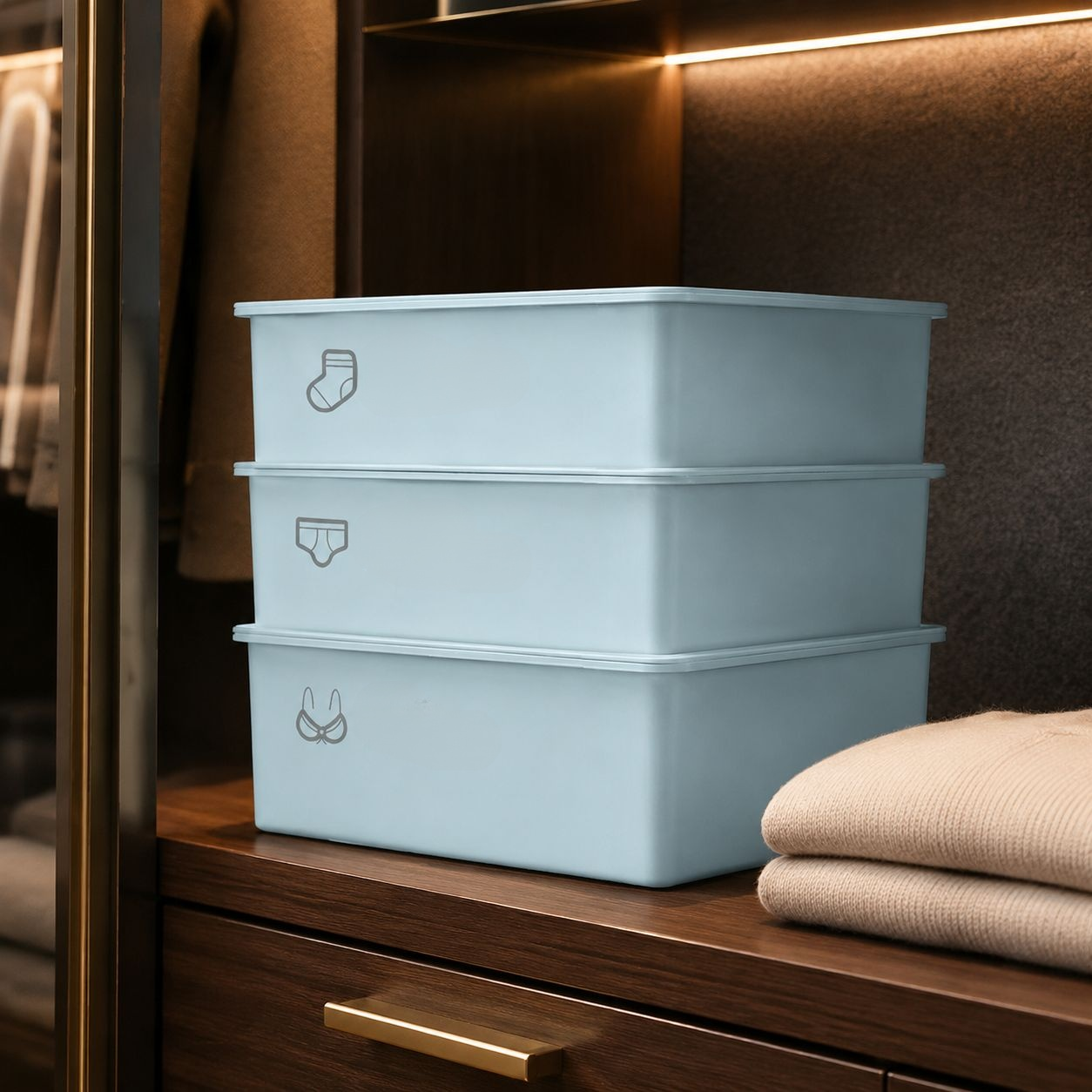 Caja organizadora para ropa interior, imprescindible en el hogar