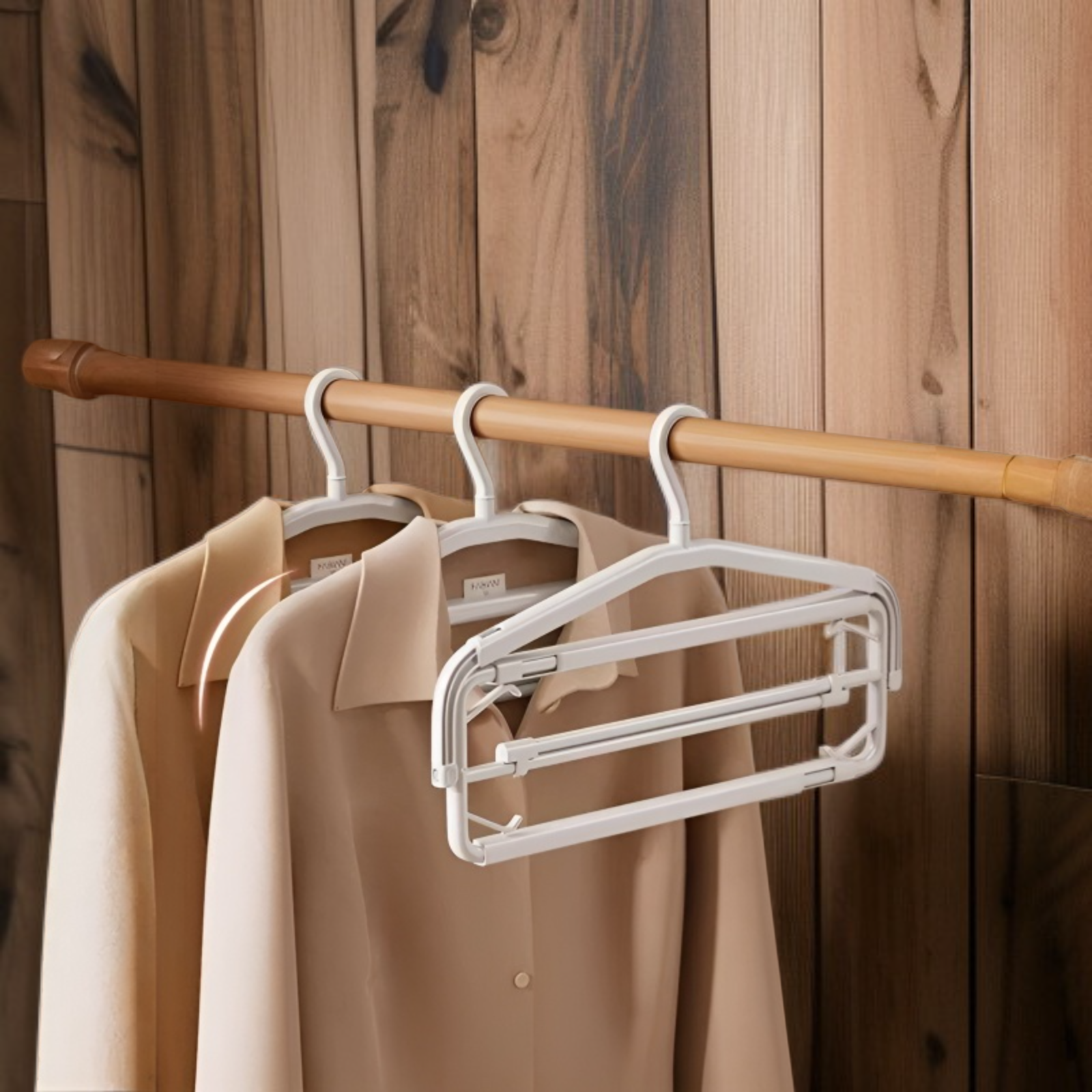 Durable wall-mounted towel rack in contemporary bathroom