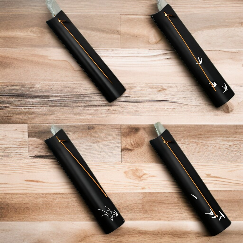 Metal horizontal incense holder