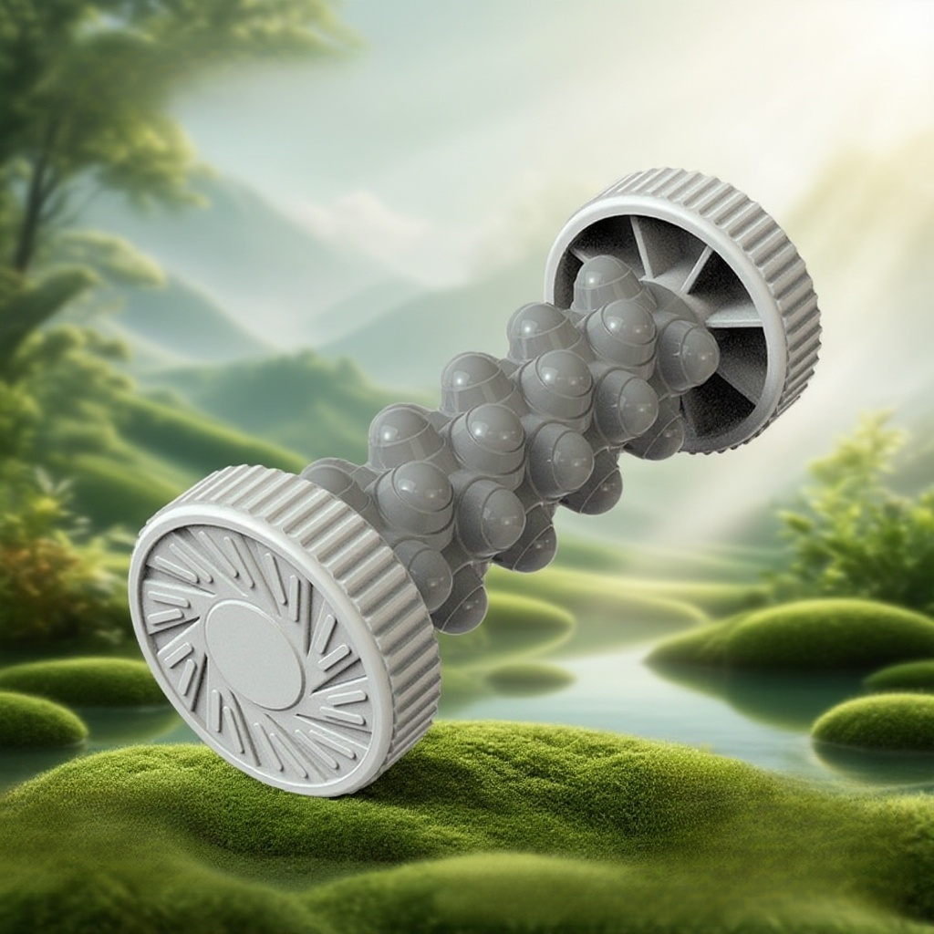 滾軸手足按摩器滾輪瑜珈健身腳底抽出