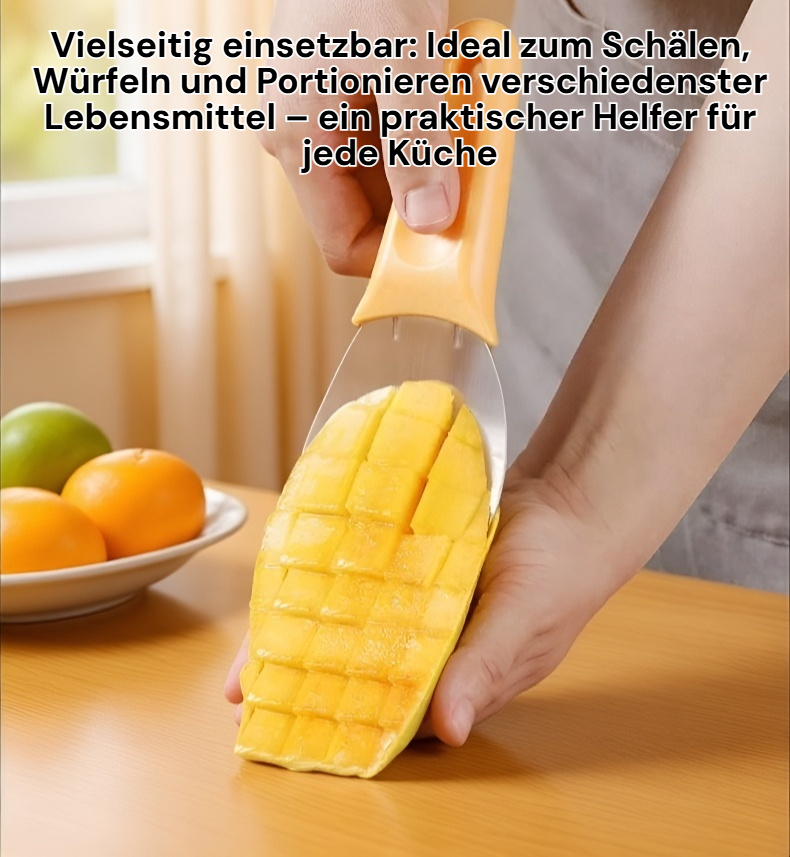 Küchengerät zum schnellen Schälen und Würfeln