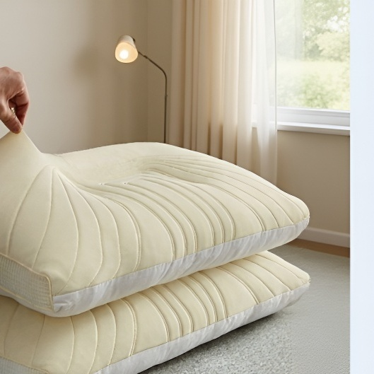 쿨라텍스 목베개 여름 수면 베개 심지 목 보호 실크 라텍스 아이스 베개 커버 인조 베개 심지 쿨라텍스 목베개