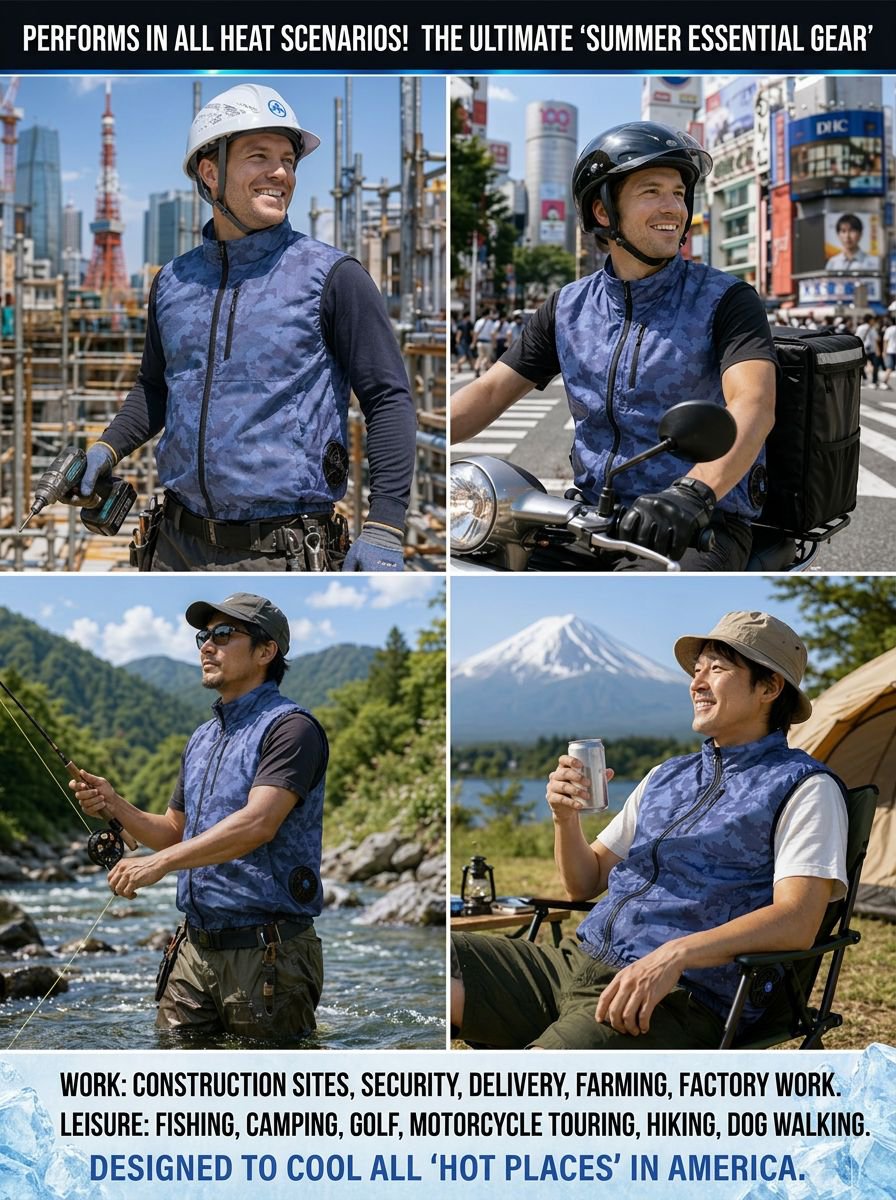 Rapid Cooling Air-Conditioned Fan Jacket