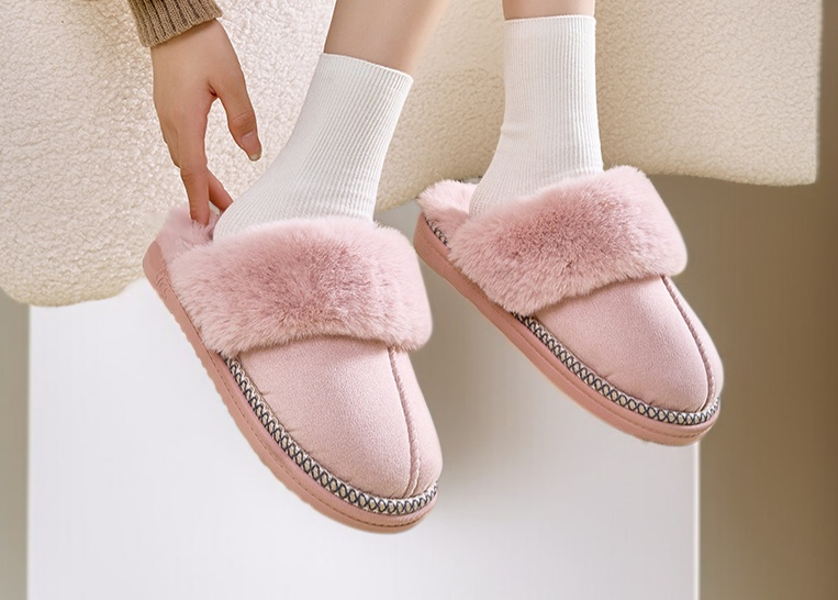 滑り止め付きソールのレディーススリッパ