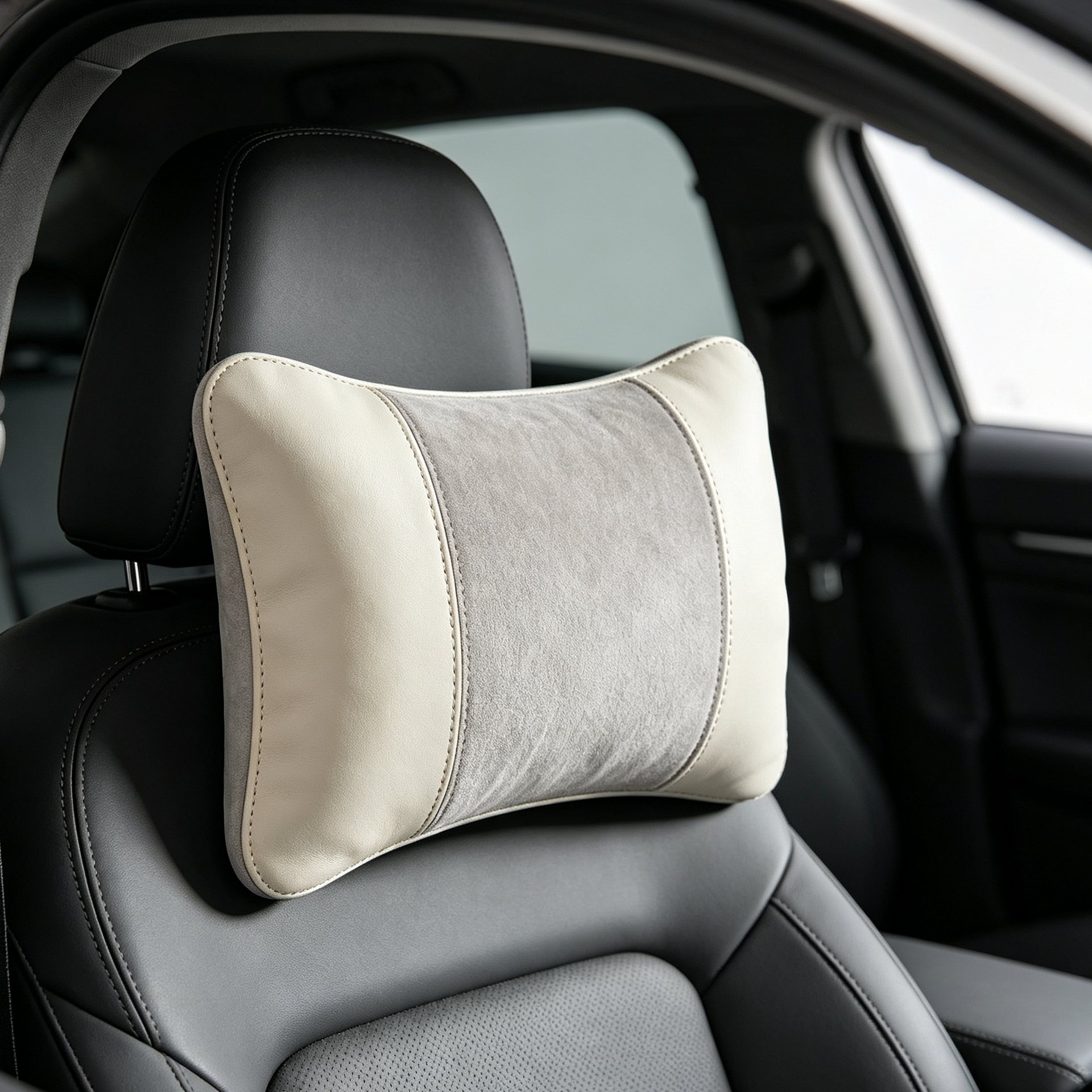 Memory foam neck pillow for car headrest