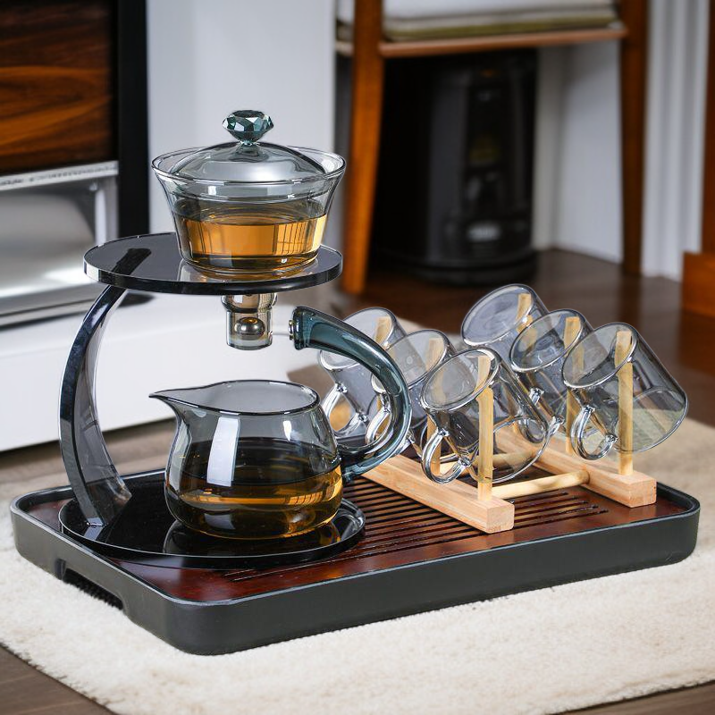 Simple heat-resistant glass tea set
