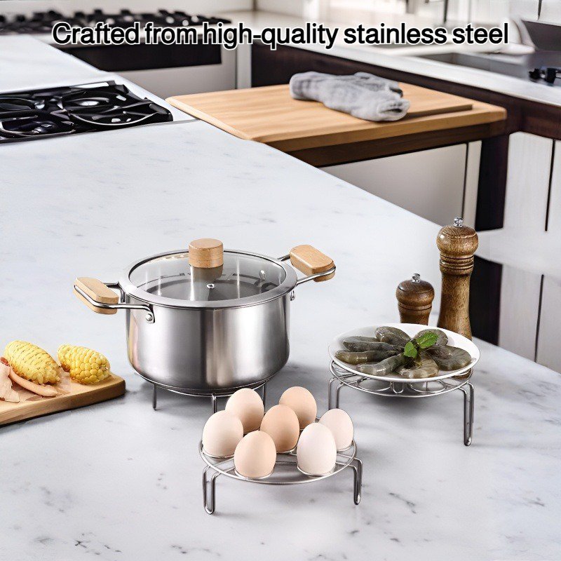 Stainless steel egg steamer
